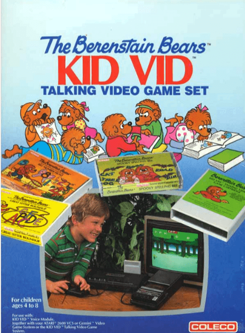 Berenstain Bears box art for Atari 2600